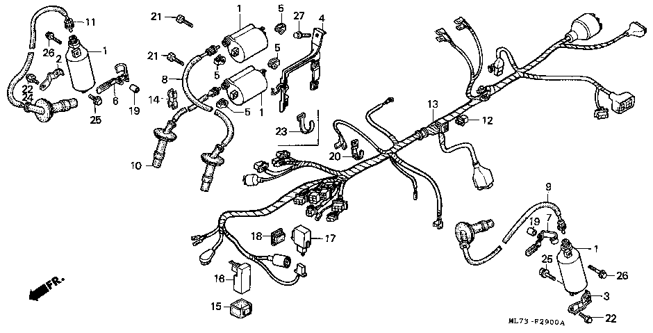 F-29 WIRE HARNESS/ IGNITION COIL