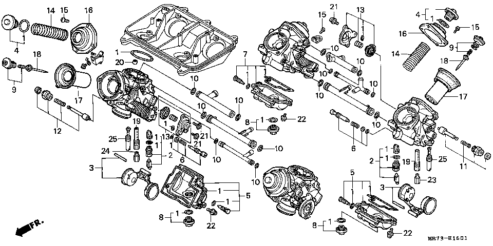 E-16-1 CARBURETOR (COMPONENT PARTS)