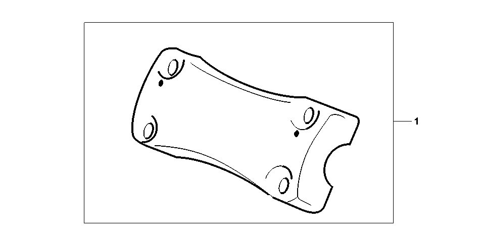 08F-81-02 CHROME HANDLE CLAMP