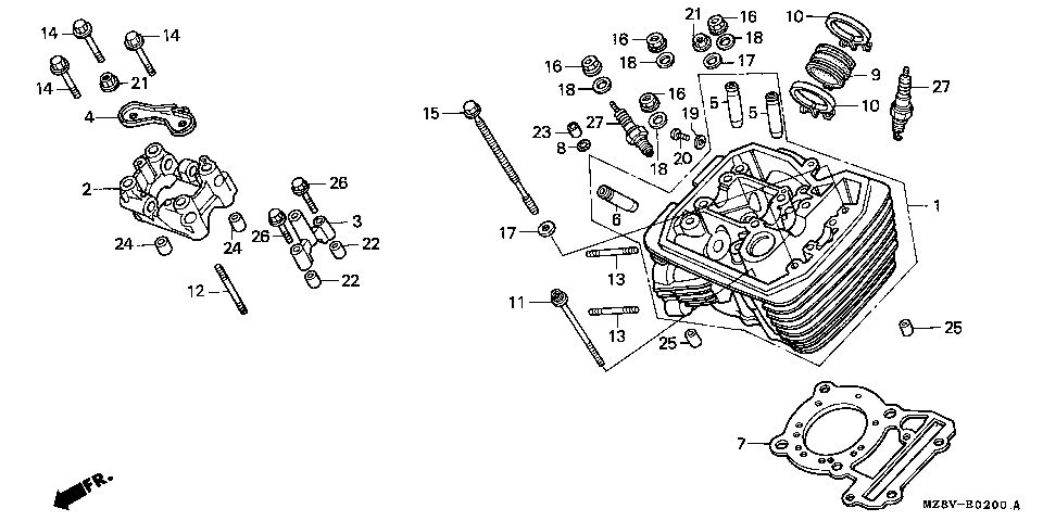 E-2 Корпус блока цилиндров (FRONT)