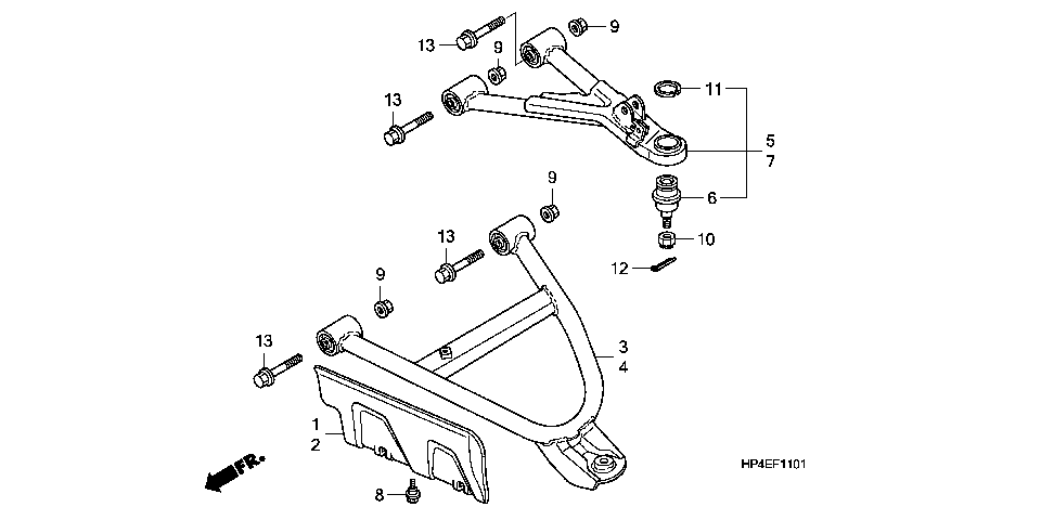 F-11-1 FRONT ARM(4WD)
