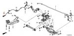 Датчик АБС + проводка ручного тормоза заднего левого для Honda CR-V 5 - 47560TLAA03